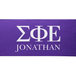 Fraternity Greek Letters Beach Towel