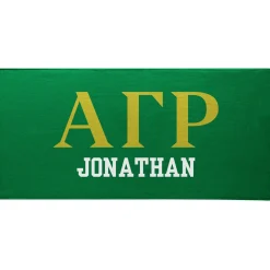Fraternity Greek Letters Beach Towel