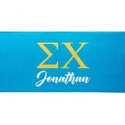 Fraternity Greek Letters Beach Towel