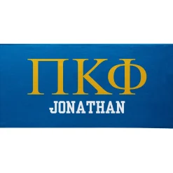 Fraternity Greek Letters Beach Towel