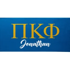 Fraternity Greek Letters Beach Towel