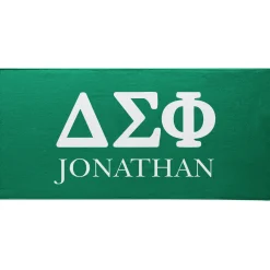 Fraternity Greek Letters Beach Towel
