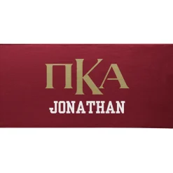 Fraternity Greek Letters Beach Towel