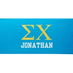 Fraternity Greek Letters Beach Towel