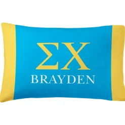 Fraternity Greek Letters Pillowcase