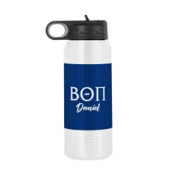 Fraternity Greek Letters Stainless Steel Water Bottle