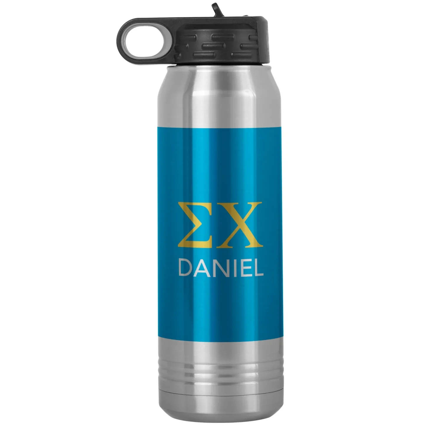 Fraternity Greek Letters Stainless Steel Water Bottle