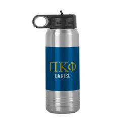 Fraternity Greek Letters Stainless Steel Water Bottle