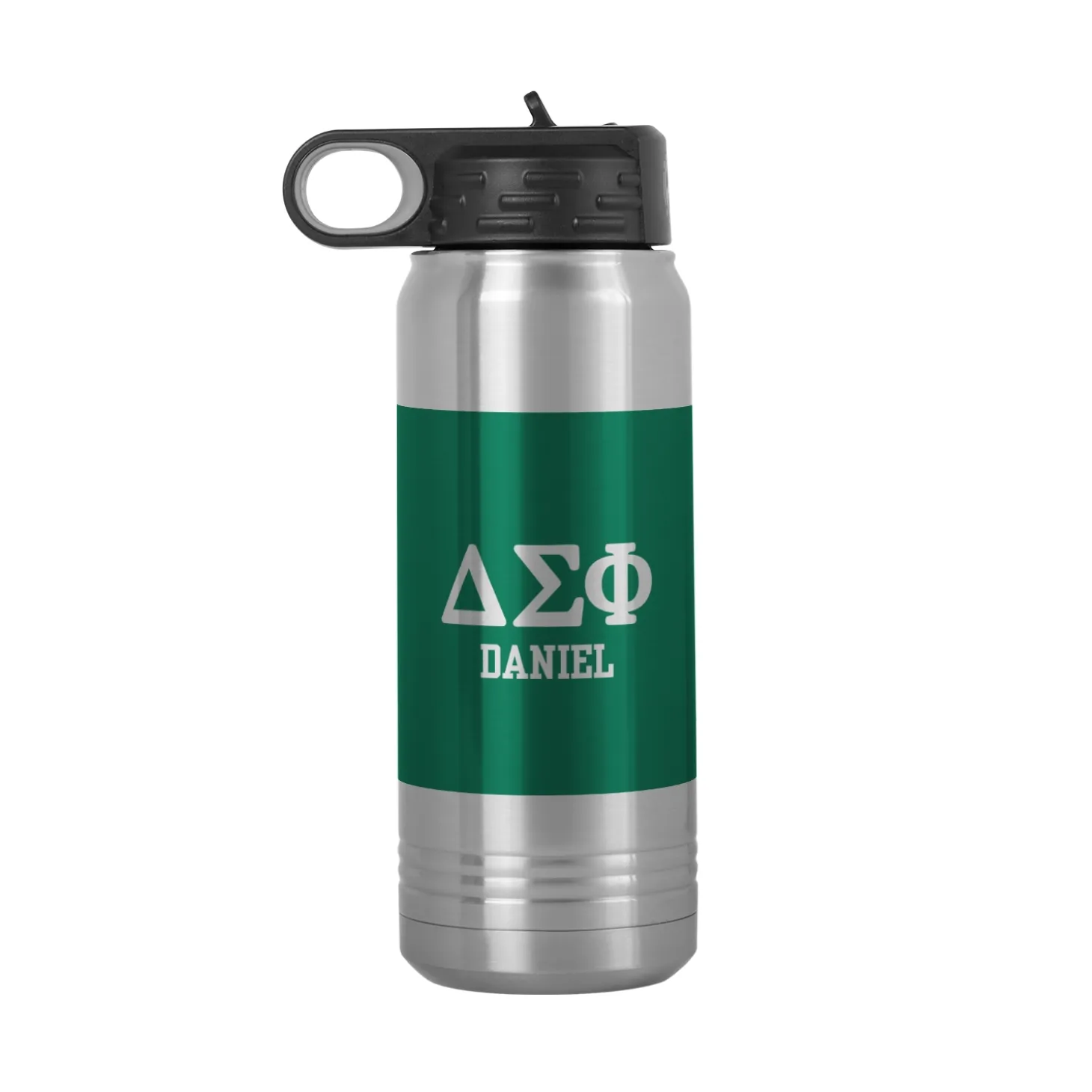 Fraternity Greek Letters Stainless Steel Water Bottle