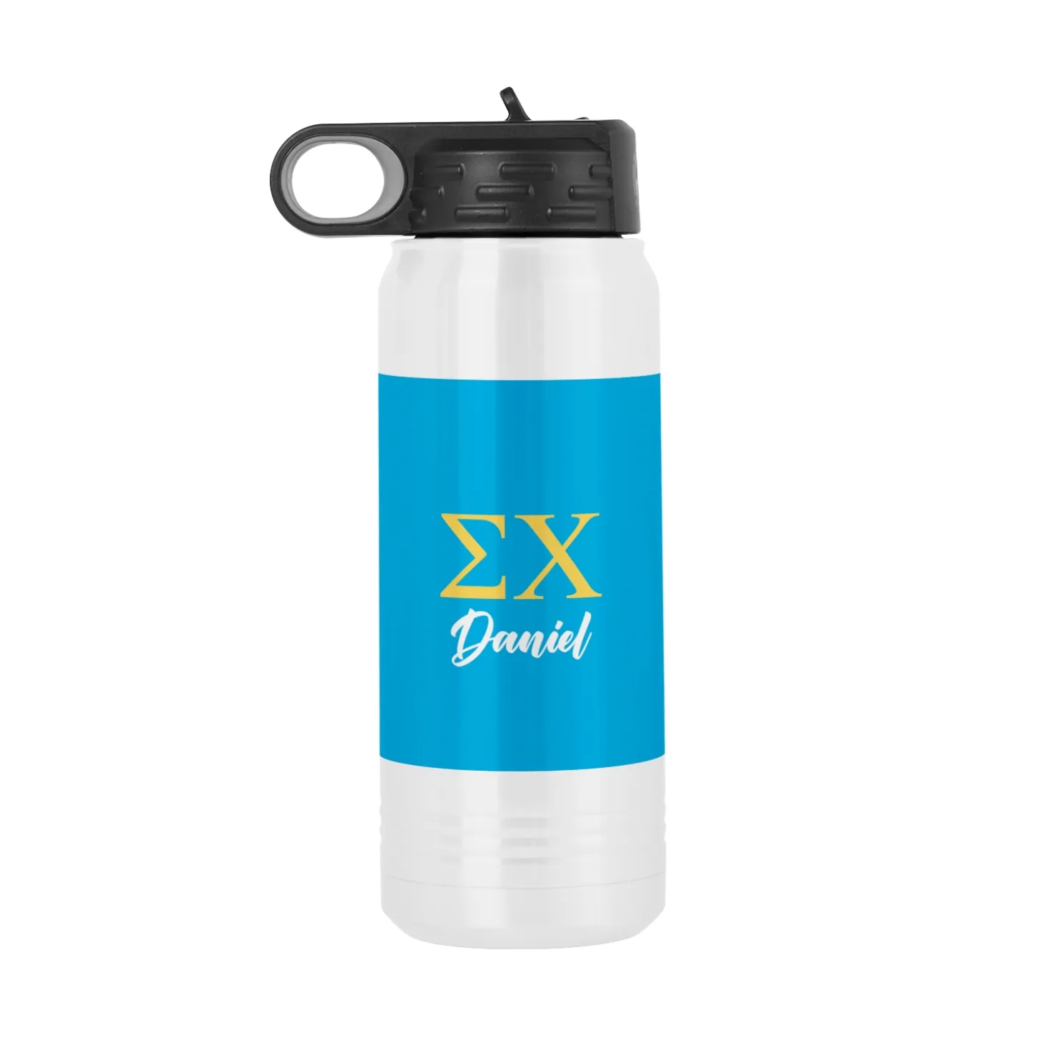 Fraternity Greek Letters Stainless Steel Water Bottle