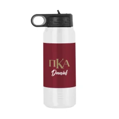 Fraternity Greek Letters Stainless Steel Water Bottle