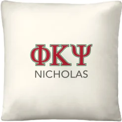Fraternity Greek Letters Throw Pillow