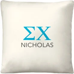 Fraternity Greek Letters Throw Pillow