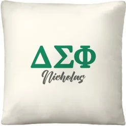 Fraternity Greek Letters Throw Pillow