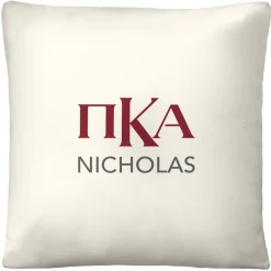 Fraternity Greek Letters Throw Pillow