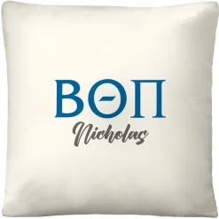 Fraternity Greek Letters Throw Pillow