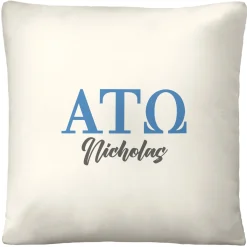 Fraternity Greek Letters Throw Pillow