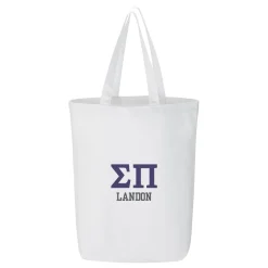 Fraternity Greek Letters Tote Bag