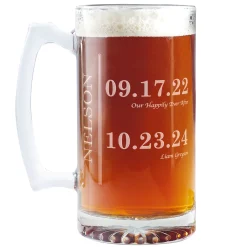 Fun Family History Oversized Beer Mug