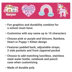 Fun Graphic Pink Backpack Collection
