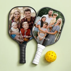 Fun Photo with Name Pickleball Paddle