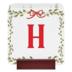 Garland Bow Initial Coaster