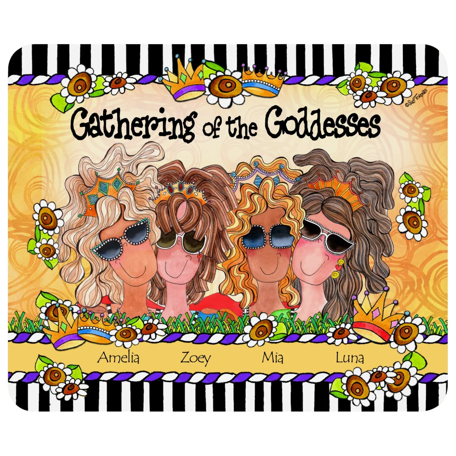 Gathering of the Goddesses Mouse Pad by Suzy Toronto