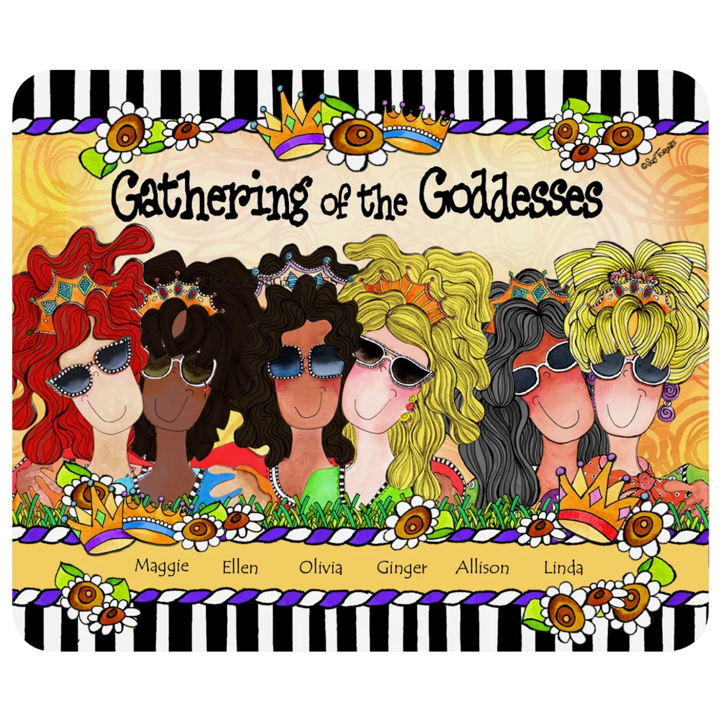 Gathering of the Goddesses Mouse Pad by Suzy Toronto