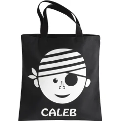 Ghostly Glow Glow-in-the-Dark Halloween Black Treat Bag