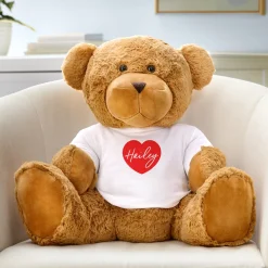 Giant Plush Teddy Bear Gram Playful Hearts Collection