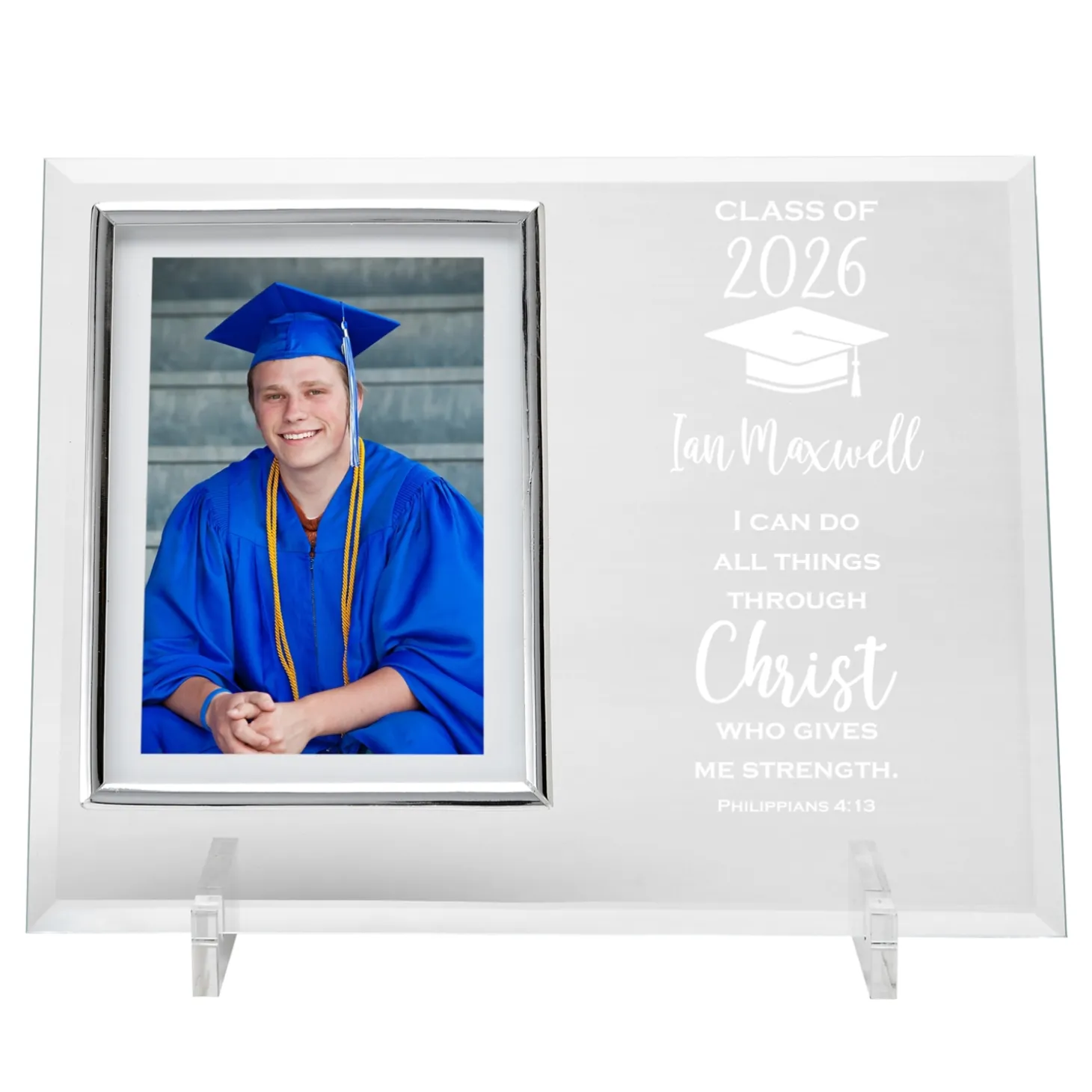 Give Me Strength Graduation Glass Frame