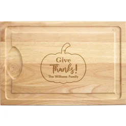Give Thanks! Maple Wood Cutting Board