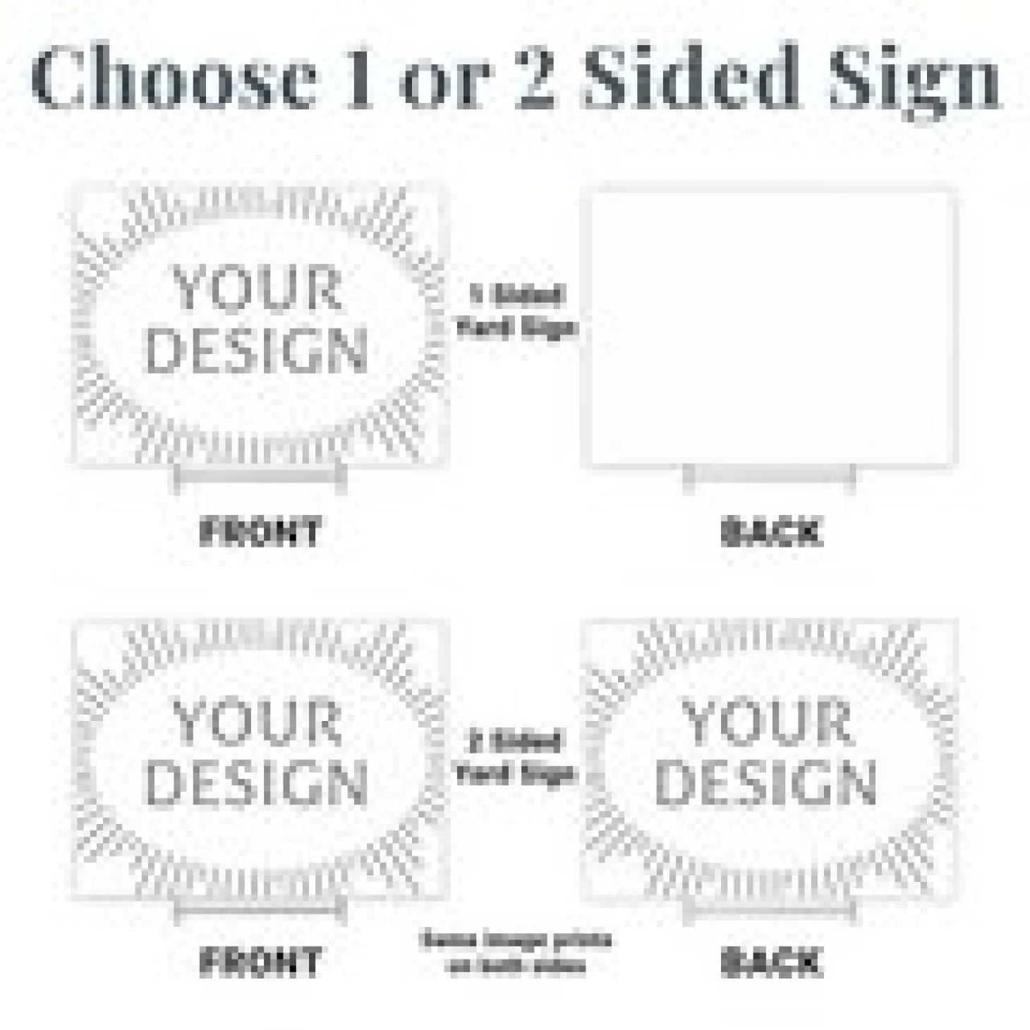 Graduation Scroll School Colors Yard Sign