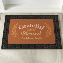 Grateful and Blessed Doormat