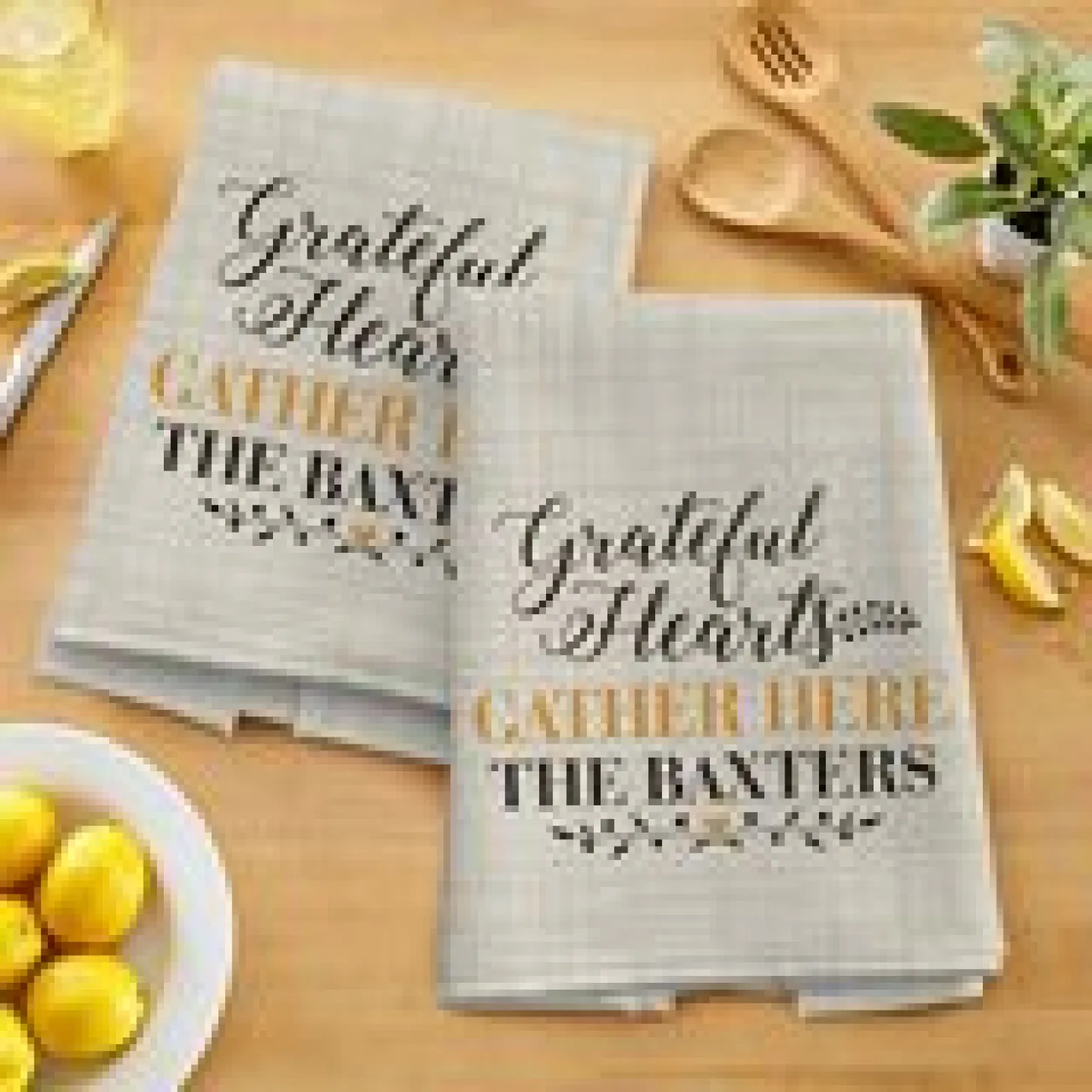 Grateful Hearts Kitchen Towel