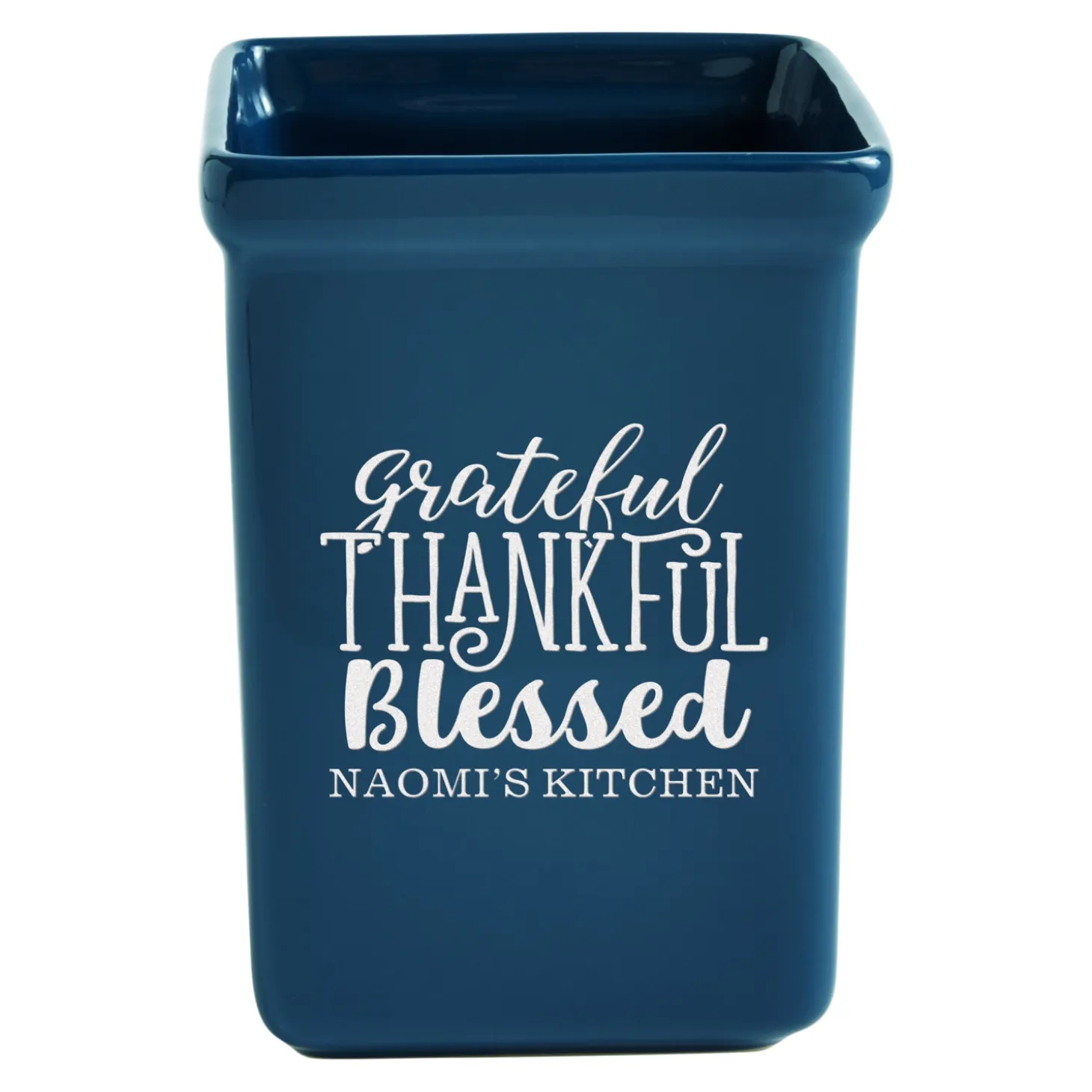 Grateful, Thankful, Blessed Stoneware