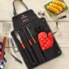 Grill Royalty 7 Piece BBQ Apron Set