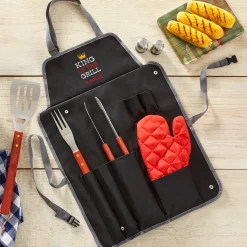 Grill Royalty 7 Piece BBQ Apron Set