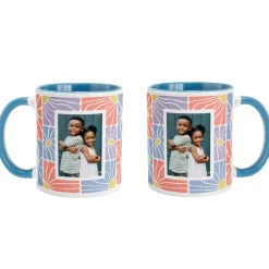 Groovy Flowers Photo Mug