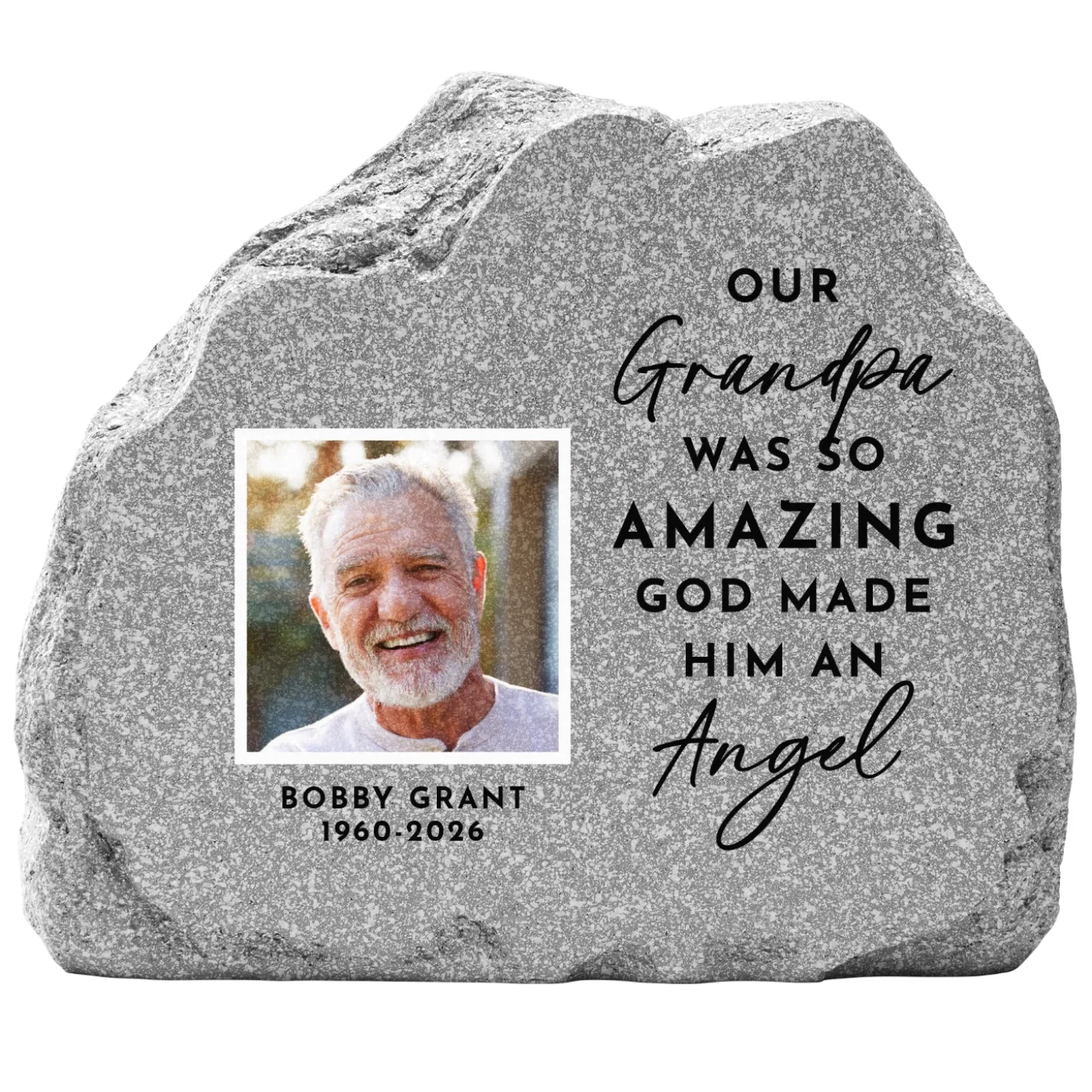 Guardian Angel Memorial Standing Garden Stone