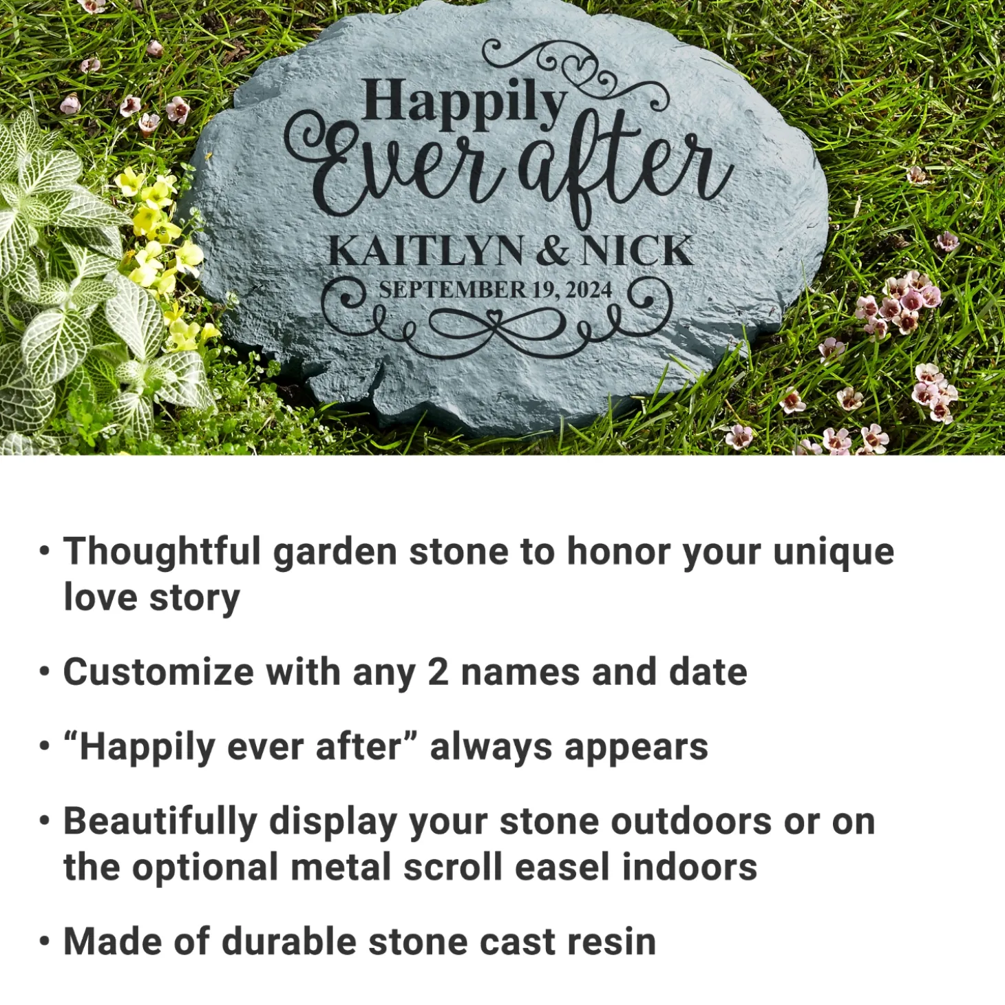 Happily Ever After Garden Stone