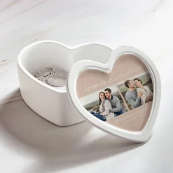 Happily Ever After Photo Heart Keepsake Box