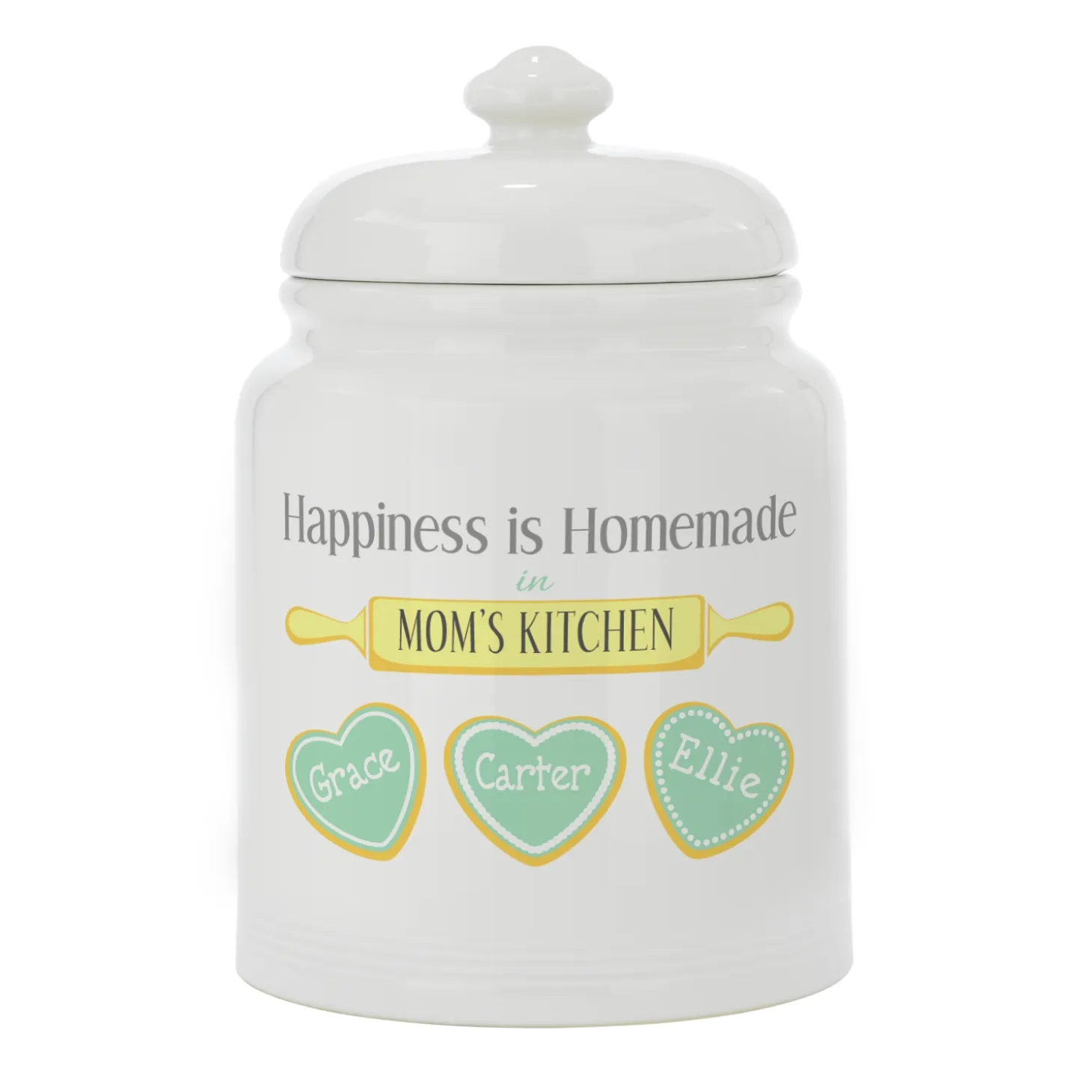 Happiness is Homemade Cookie Jar