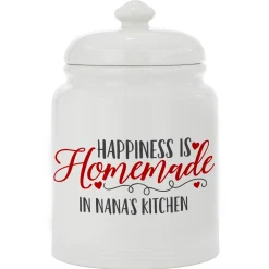 Happiness is Homemade Cookie Jar