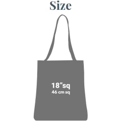Happy Easter Floral Tote Bag