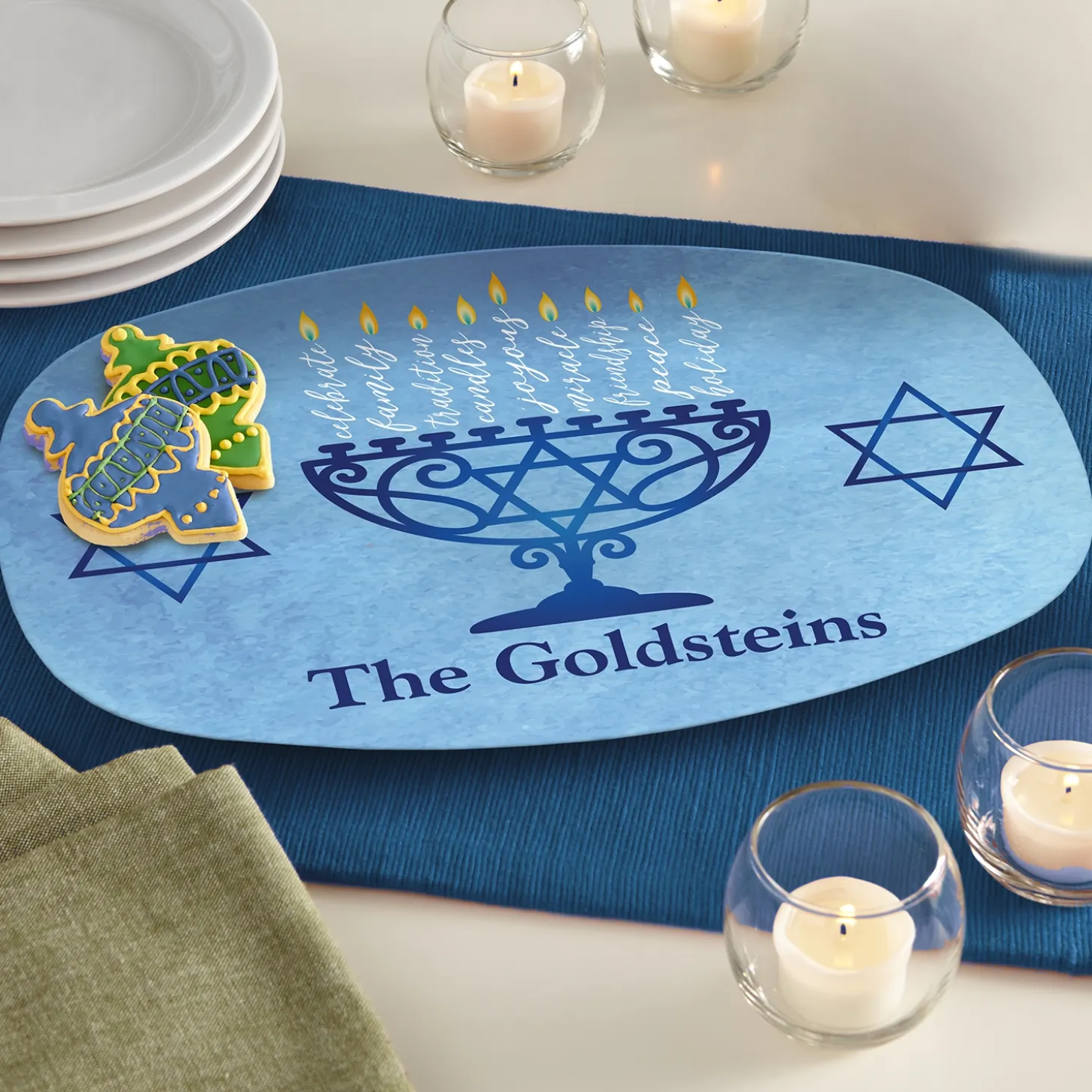 Happy Hanukkah Platter
