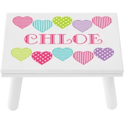 Happy Hearts Step Stool