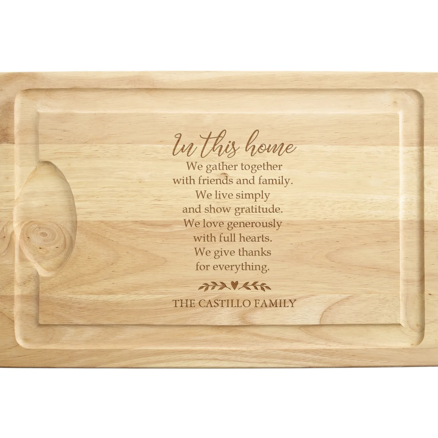 Happy Home Maple Wood Cutting Board