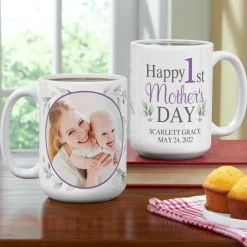 Happy 1st Mother's Day Photo Mug
