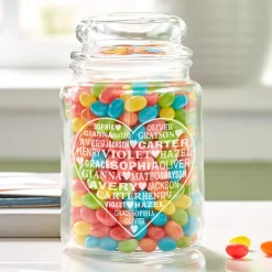 Heart Full Of Love Glass Treat Jar